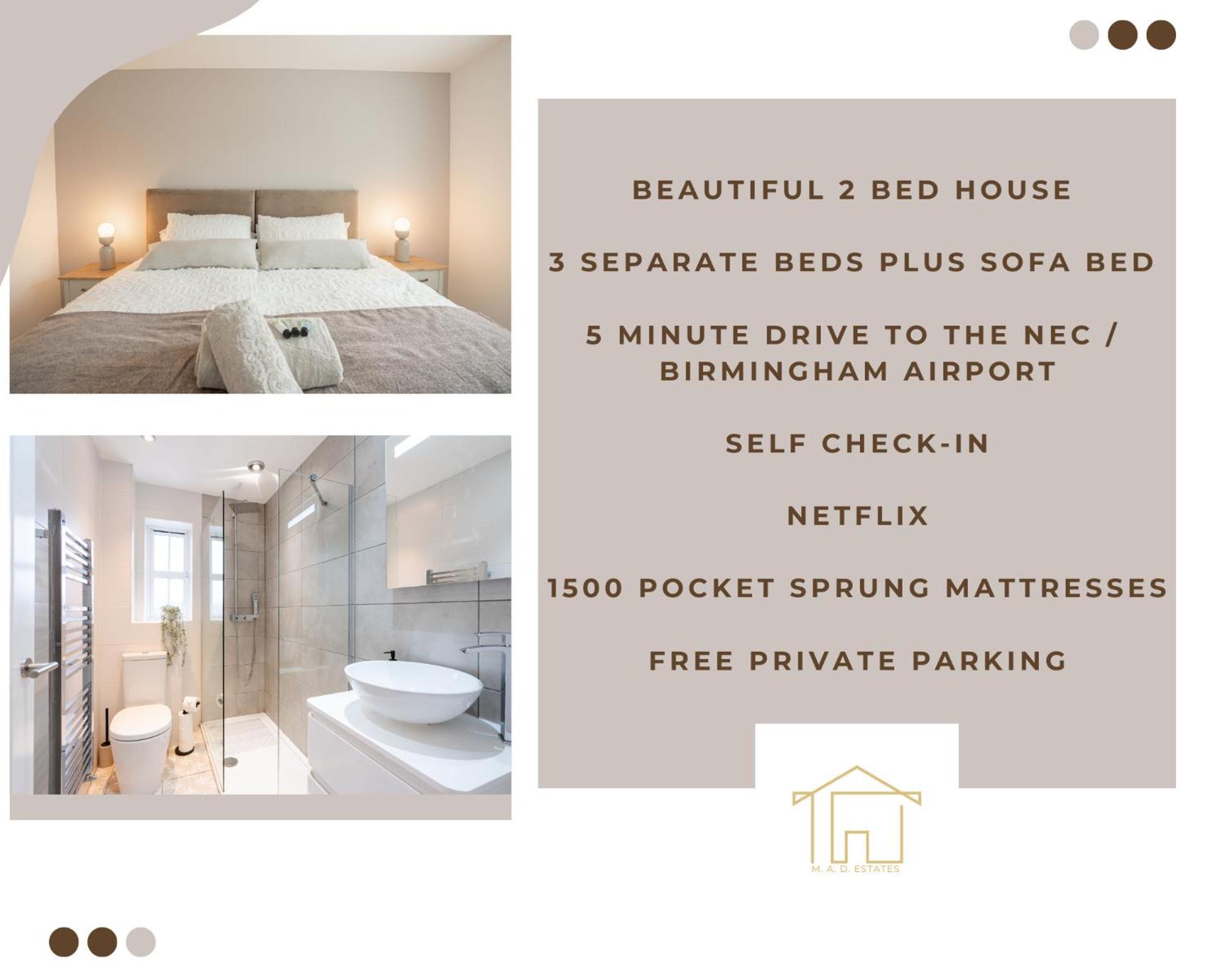 Stunning Abode 5 Min From Nec & Bhx, Pets Allowed مارستون غرين المظهر الخارجي الصورة